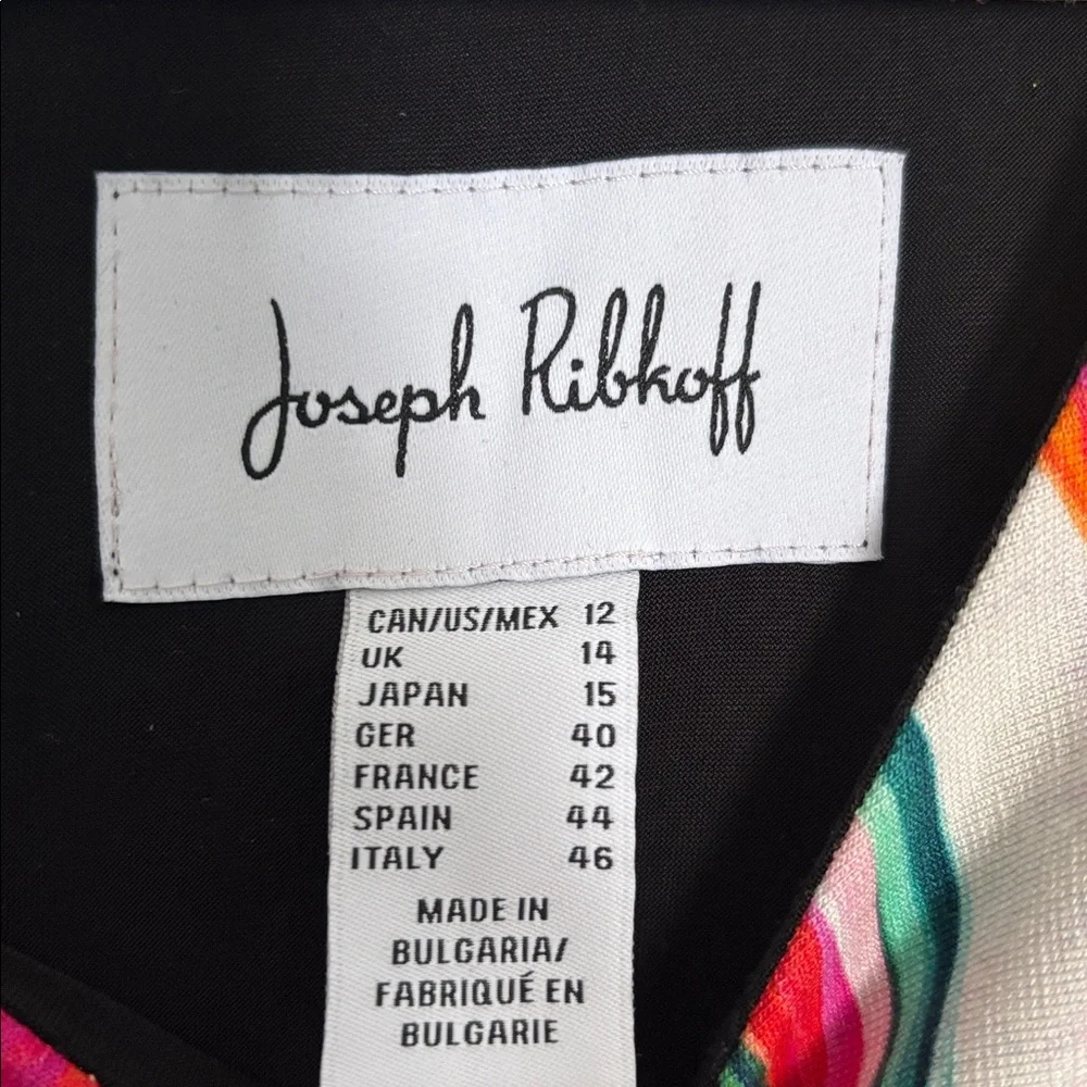 Sleeveless Black Dress with Vibrant Multicolor Floral Print - Picture 2 of 3